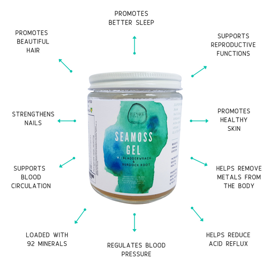 Sea Moss Gel w/ Bladderwrack & Burdock Root