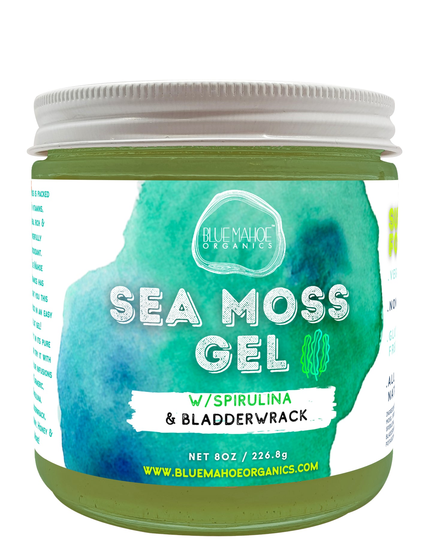 Spirulina & Bladderwrack Sea Moss Gel