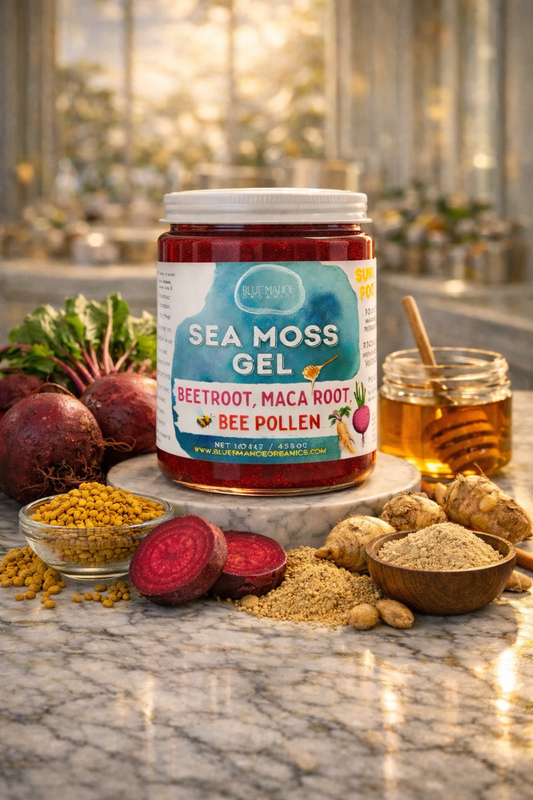 Beetroot, Maca root & Bee Pollen Sea Moss Gel 🐝🫜