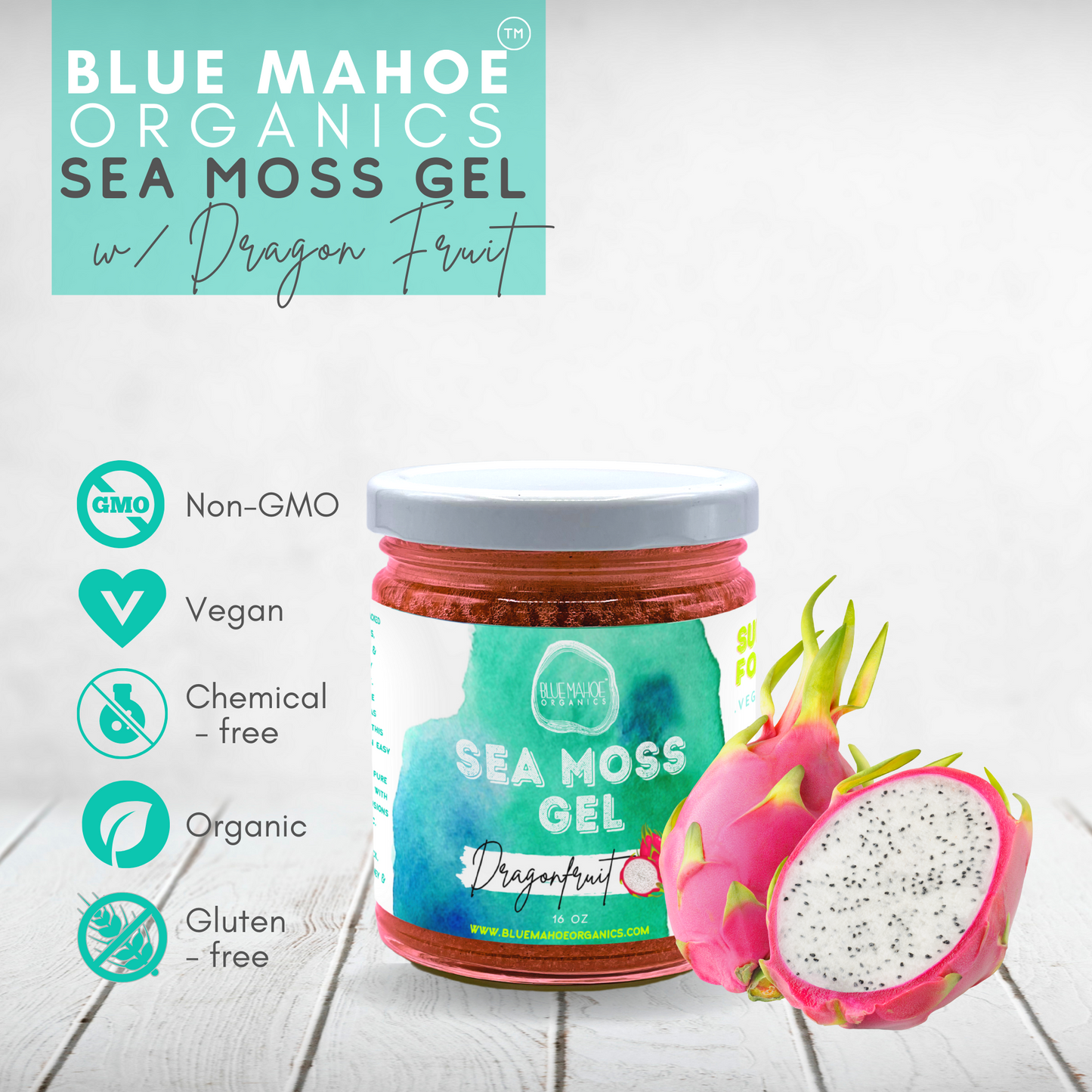 Sea Moss Gel w/ Dragon Fruit