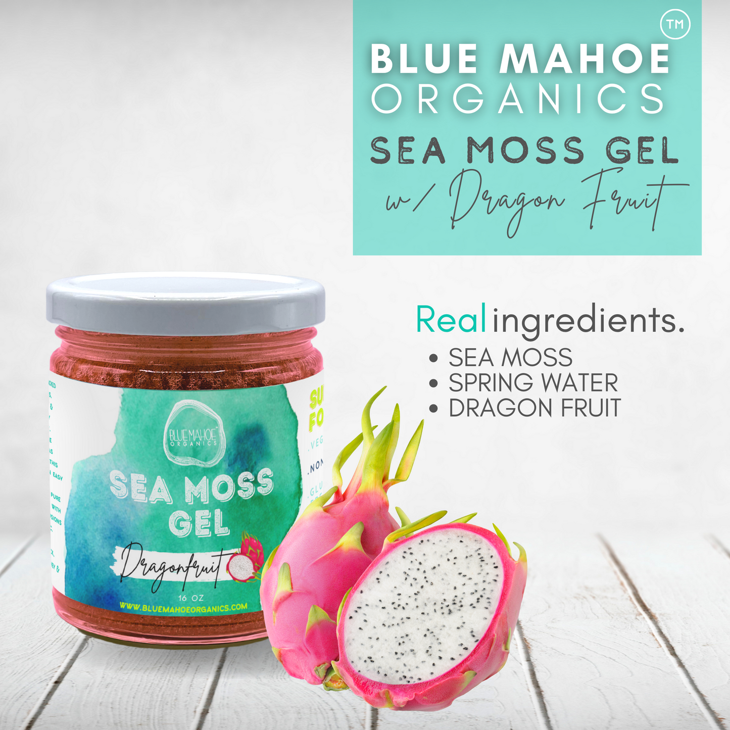Sea Moss Gel w/ Dragon Fruit