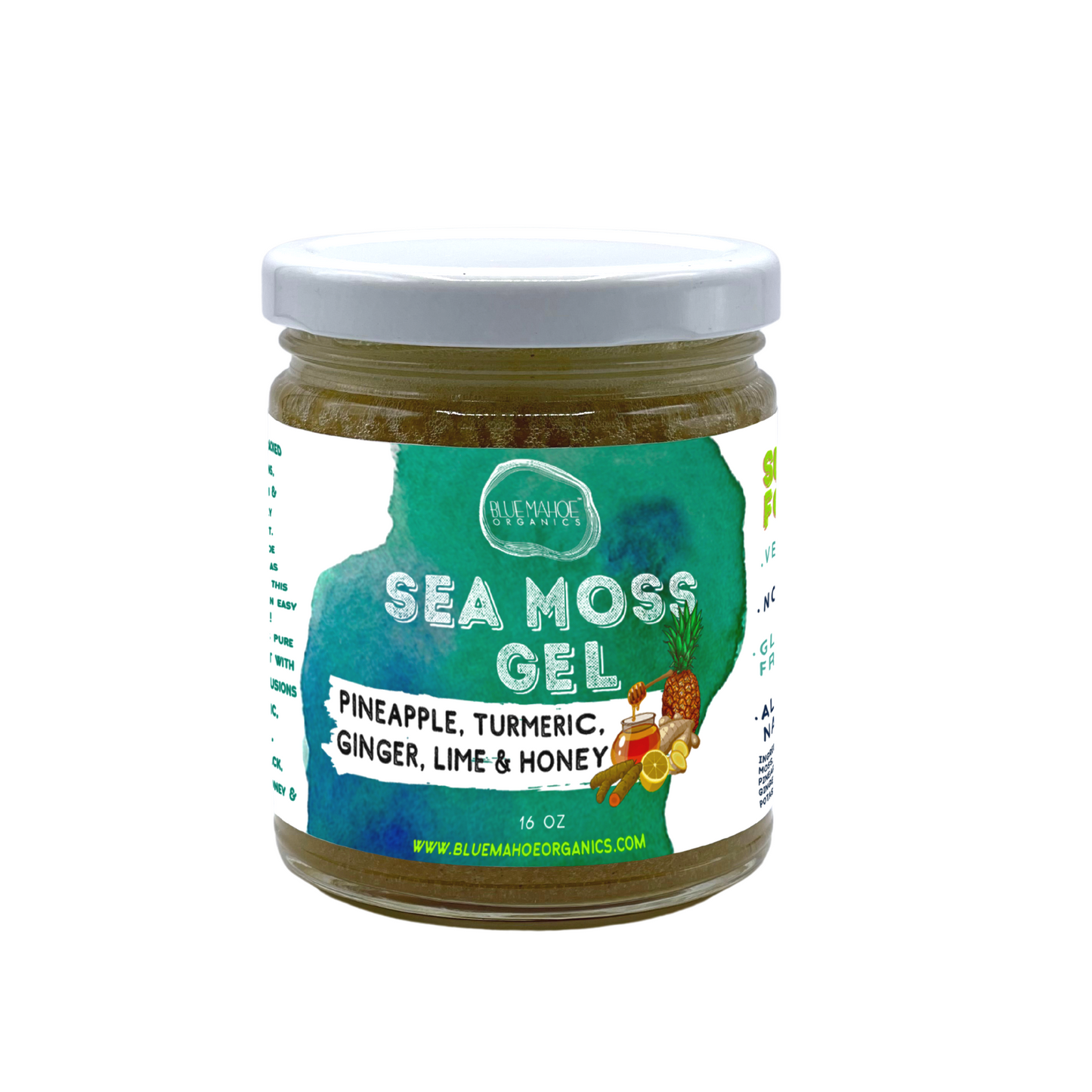 Sea Moss Gel w/ Pineapple, Turmeric, Ginger, Lime & Honey 🍯