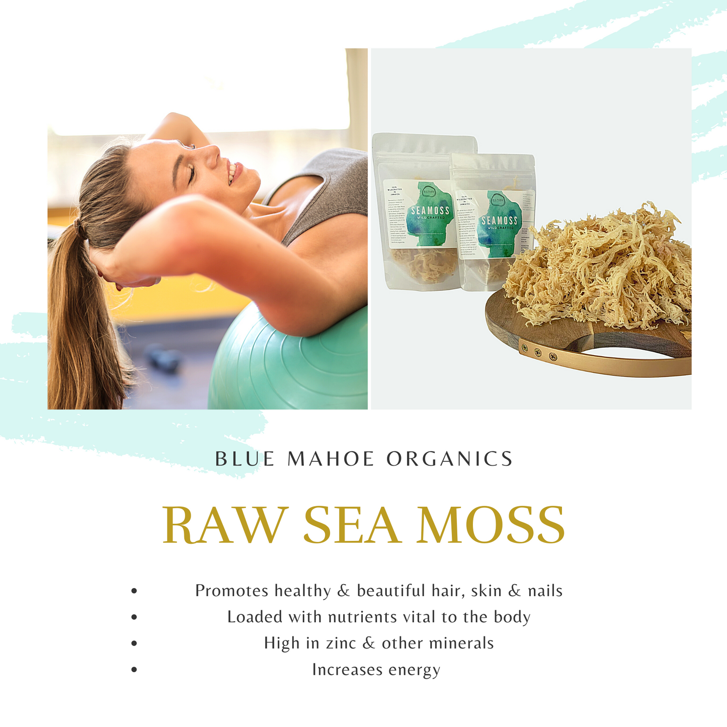 Raw Golden Sea moss